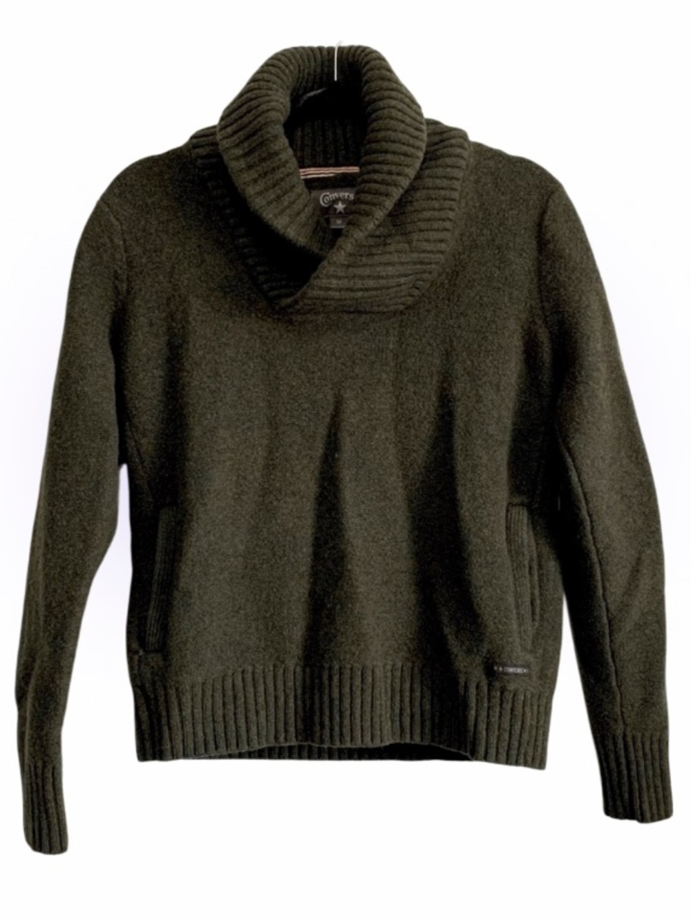 Converse 100% Lambswool Shawl Collar Sweater
